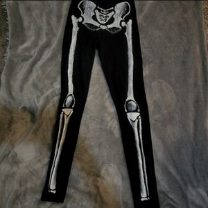 "donating soon" Skeleton leggins